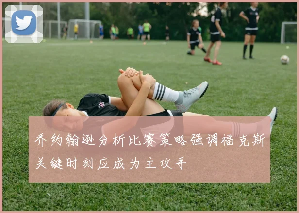 乔约翰逊分析比赛策略强调福克斯关键时刻应成为主攻手